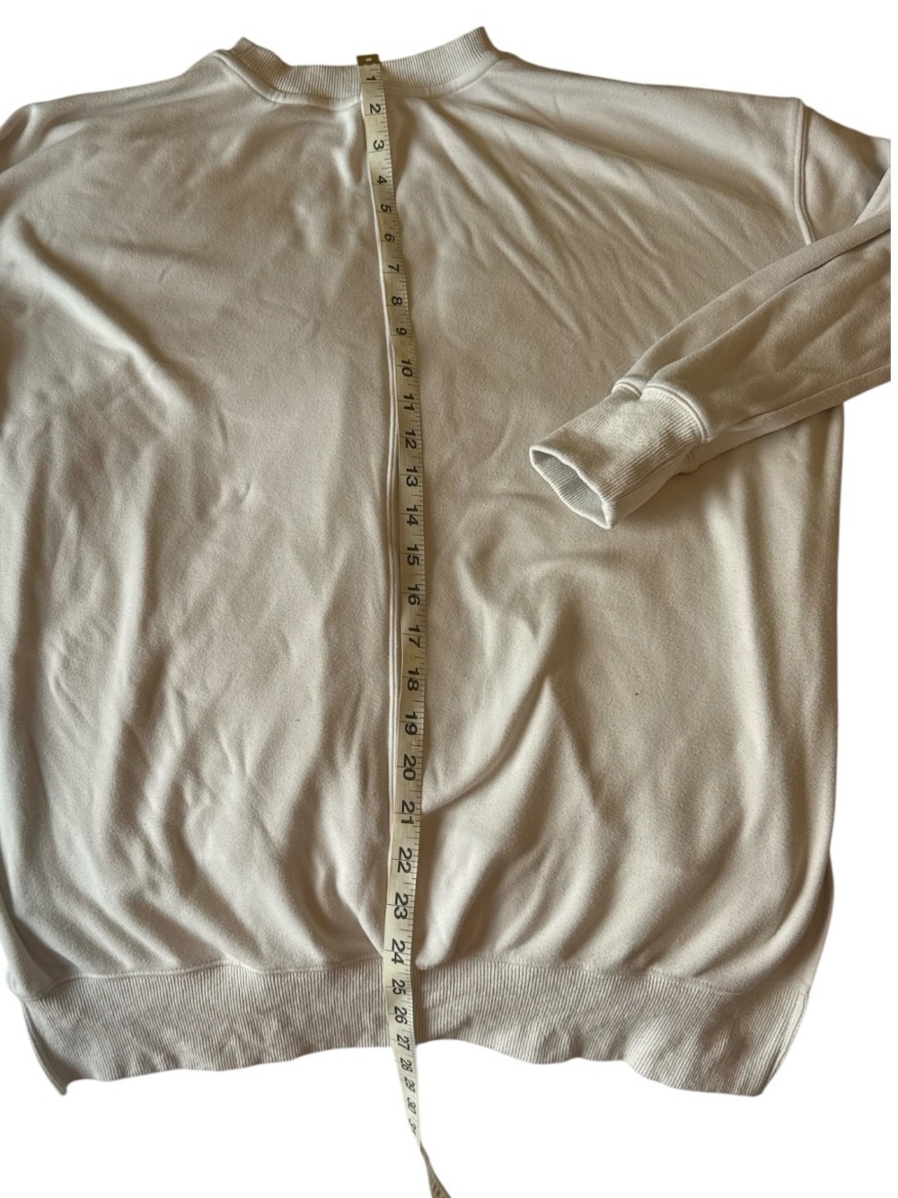 Senita Athletics Cream Oversized Crewneck Sweatshirt - Picture 3 of 5